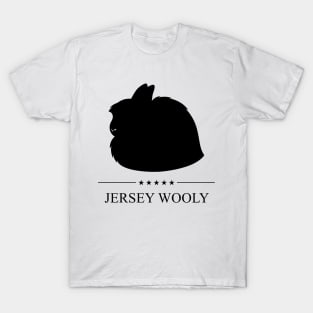 Jersey Wooly Rabbit Black Silhouette T-Shirt